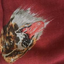 Load image into Gallery viewer, Ladies St bernard dog design long thick Scarf, great present/gifts (red)