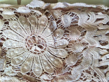 Load image into Gallery viewer, Baby pink thin flower lace long scarf with tassels