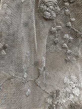 Load image into Gallery viewer, Pamper Yourself Now Beige Small Flower lace Triangle Scarf. a Lovely Fashion Item. Fantastic Gift