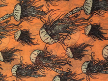 Load image into Gallery viewer, Pamper Yourself Now Peachy Orange Jellyfish Design Scarf.