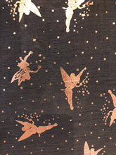 Load image into Gallery viewer, Pamper Yourself Now Dark Grey with Gold Fairy Design Long Scarf/wrap