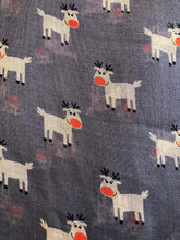 Load image into Gallery viewer, Pamper Yourself Now Grey Rudolph Reindeer Christmas Long Scarf