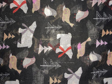 Load image into Gallery viewer, Pamper Yourself Now Black North Pole Design with Polar Bears, Penguin and Seals Christmas Long Scarf