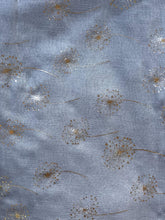 Load image into Gallery viewer, Pamper Yourself Now Grey with Silver Dandelion Design Long Scarf
