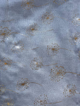 Load image into Gallery viewer, Pamper Yourself Now Grey with Silver Dandelion Design Long Scarf