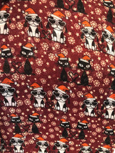 Load image into Gallery viewer, Pamper Yourself Now Red with Christmas Dogs and cat Design Long Soft Scarf