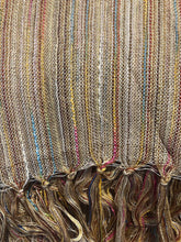 Load image into Gallery viewer, Pamper Yourself Now Beige Multi Coloured Striped Ladies Scarf/wrap