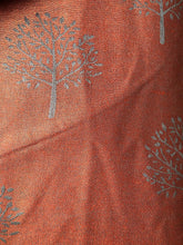 Load image into Gallery viewer, Orange and grey mulberry tree pashmina

