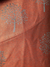 Load image into Gallery viewer, Orange and grey mulberry tree pashmina