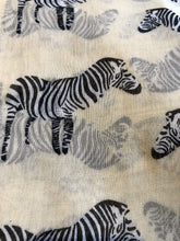 Load image into Gallery viewer, Pamper Yourself Now Light Beige Zebra Animal Print Large Scarf Soft Summer Fashion London Fashion Fab Gift