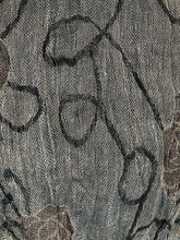 Load image into Gallery viewer, Pamper Yourself Now Green and Grey Chunky Rose Design Stretchy Blanket Scarf/wrap. Great Present/Gift for mums, Girlfriends or Wife.