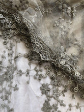 Load image into Gallery viewer, Pamper Yourself Now Beige Small Flower lace Triangle Scarf. a Lovely Fashion Item. Fantastic Gift