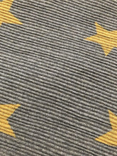 Load image into Gallery viewer, Mustard and grey star blanket scarf