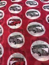Load image into Gallery viewer, Pink with VW Campervan Design Scarf Long Scarf