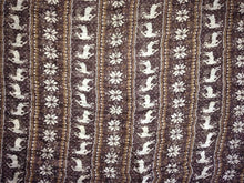 Load image into Gallery viewer, Pamper Yourself Now Brown Christmas Scarf with Deers and Snowflake Design Lovely Warm Winter Scarf Fantastic Gift