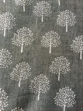 Load image into Gallery viewer, Pamper Yourself Now Dark Grey with White Mulberry Tree Design Ladies Fashion Scarves