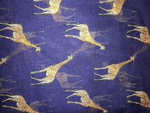 Load image into Gallery viewer, Navy giraffe long soft scarf