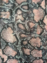 Load image into Gallery viewer, Black/Pink Snake Skin Print Thin Chiffon Style Pretty Scarf Great for Any Outfit Lovely Gift