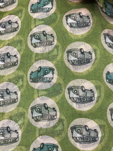 Load image into Gallery viewer, VW campervan design ladies long scarf, great for present/gifts. (light green)