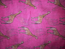 Load image into Gallery viewer, Pink giraffe long soft scarf
