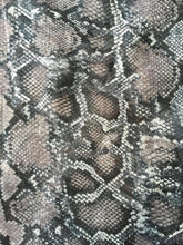 Load image into Gallery viewer, Black/Lilac Snake Skin Print Thin Chiffon Style Pretty Scarf Great for Any Outfit Lovely Gift