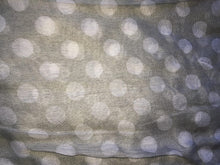 Load image into Gallery viewer, Pamper Yourself Now Light Grey with White Big spot Scarf/wrap