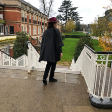 Load image into Gallery viewer, Grey tartan Reversible cape for women