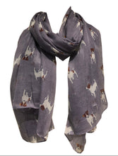 Load image into Gallery viewer, Pamper Yourself Now Purple Jack Russell Dog Scarf/wrap