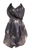Load image into Gallery viewer, Pamper Yourself Now Purple Jack Russell Dog Scarf/wrap