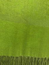 Load image into Gallery viewer, Bright Green Slightly Patterned Pashmina Style Scarf, Lovely Soft - Lovely Summer wrap, Fantastic Gift