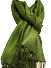 Load image into Gallery viewer, Bright Green Slightly Patterned Pashmina Style Scarf, Lovely Soft - Lovely Summer wrap, Fantastic Gift