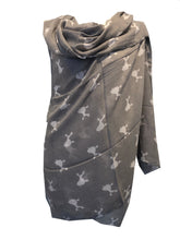 Load image into Gallery viewer, White fancy poodle design soft long scarf