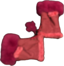 Load image into Gallery viewer, Fuchsia pink Faux Fur Trimmed mittens.