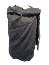 Load image into Gallery viewer, Plain Grey Pashmina Style Scarf/wrap
