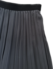 Load image into Gallery viewer, Grey lined pleated skirt one size