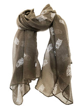 Load image into Gallery viewer, Pamper Yourself Now Women's owl Print Scarf Wraps Shawl Soft Scarves, Great for owl Lovers Ladies Gift,