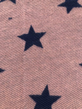 Load image into Gallery viewer, Navy with pink star blanket scarf