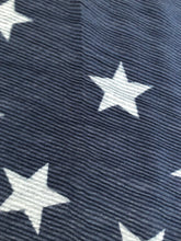 Load image into Gallery viewer, Navy with blue star blanket scarf