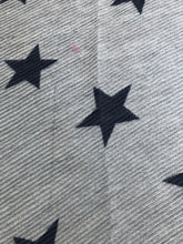 Load image into Gallery viewer, Navy with blue star blanket scarf
