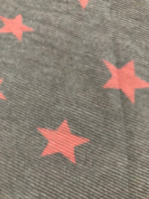 Load image into Gallery viewer, Pink and grey star blanket scarf