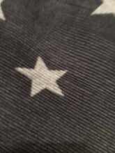 Load image into Gallery viewer, Black with grey star blanket scarf