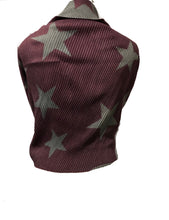 Load image into Gallery viewer, Purple and grey star blanket scarf