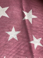 Load image into Gallery viewer, Purple and grey star blanket scarf