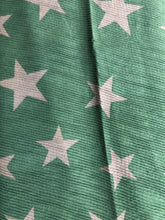 Load image into Gallery viewer, Duck egg and beige star blanket scarf