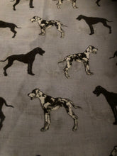 Load image into Gallery viewer, Pamper Yourself Now Great Dane Dog Long Ladies Scarf with Frayed Edge. Great Gift/Present.