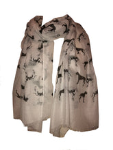 Load image into Gallery viewer, Pamper Yourself Now Great Dane Dog Long Ladies Scarf with Frayed Edge. Great Gift/Present.