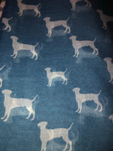Load image into Gallery viewer, Pamper Yourself Now Labrador Dog Long Soft wrap/Sarong, Great for prsents. (Navy with White)