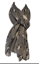 Load image into Gallery viewer, Grey Sheep Design Long Scarf, Great for Presents/Gifts for Sheep Lovers.