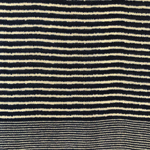 Load image into Gallery viewer, Pamper Yourself Now Navy Blue with White Stripes Long Soft Scarf