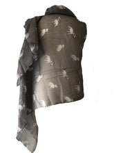 Load image into Gallery viewer, Grey English bulldog scarf